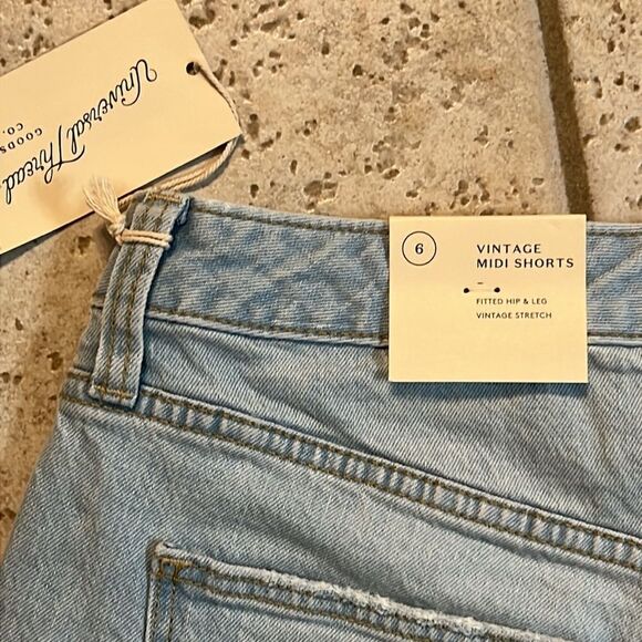New Universal Thread denim Jean Shorts vintage midi C16 - Picture 7 of 7